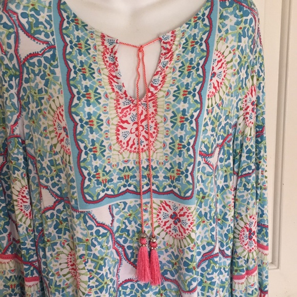 Ruby Rd. Colorful Tunic Top - Picture 2 of 6